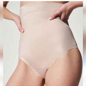 Spanx By Sara Blakely High-Waisted Thong Nude Shapewear Size 2X